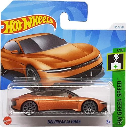 - Delorean Alpha5 - Hw Green Speed 7/10 - Htd32 - Short Card - Dmc - Turuncu Metalik - Ma