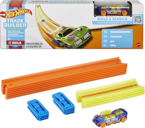 Track Builder Temel Pist Seti, 10 Adet Pist Parçası, 9 Adet Pist Bağlantı Parçası Ve Bir