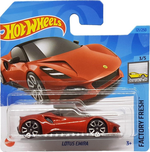 - Lotus Emira - Factory Fresh 3/5 - Hkj30 - Short Card - Mattel 2023