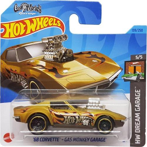 - ´68 Corvette - Gas Monkey Garage - Hw Dream Garage 5/5 - Hkh23 - Short Card - Gold Meta