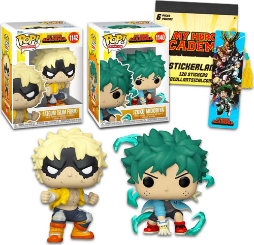 Pop! My Hero Academia Paketi ~ Eldiven Ve Fatgum Ile Izuku Midoriya Deku İçeren 2 Mha Figür Se