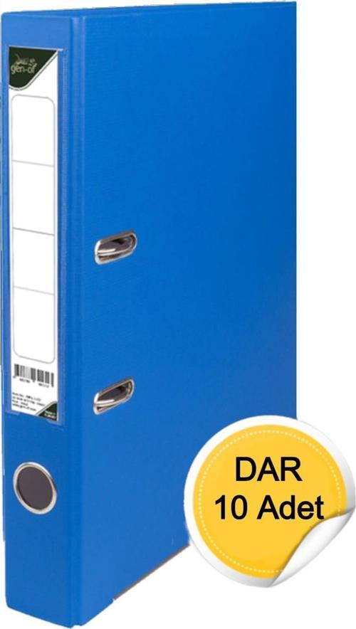 Plastik Klasör Dar Mavi 10 Lu