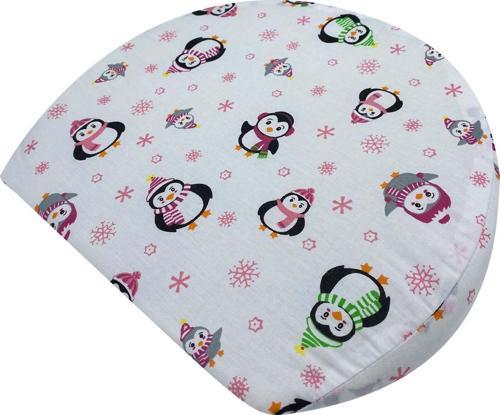 Moje Hamile Karın Destek Minderi - Penguen Desen Pembe