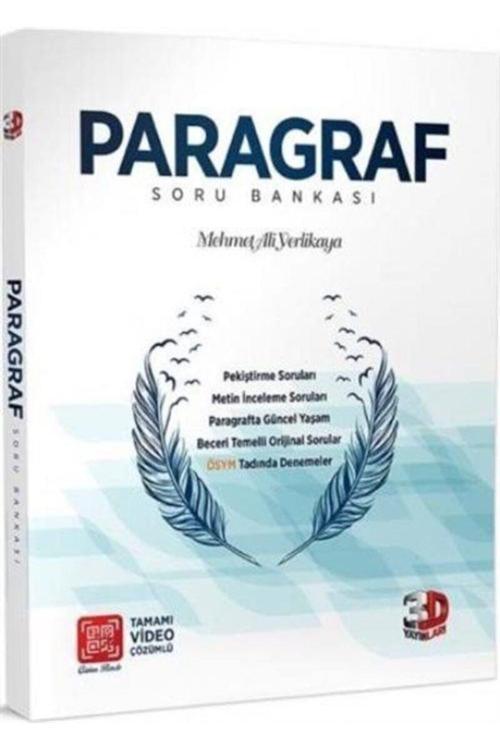3d Tyt Paragraf Soru Bankası Detaylı Video Çözümlü Mehmet Ali Yerlikaya 2022