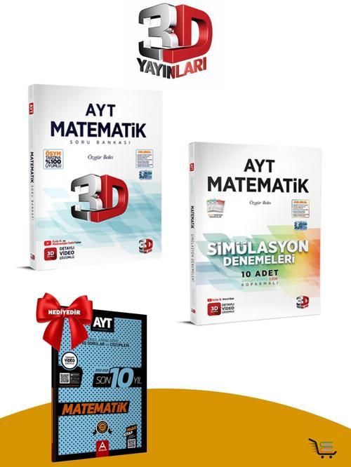 3D AYT Matematik Soru Bankası-Deneme Seti Çıkmış Sorular Hediyeli!