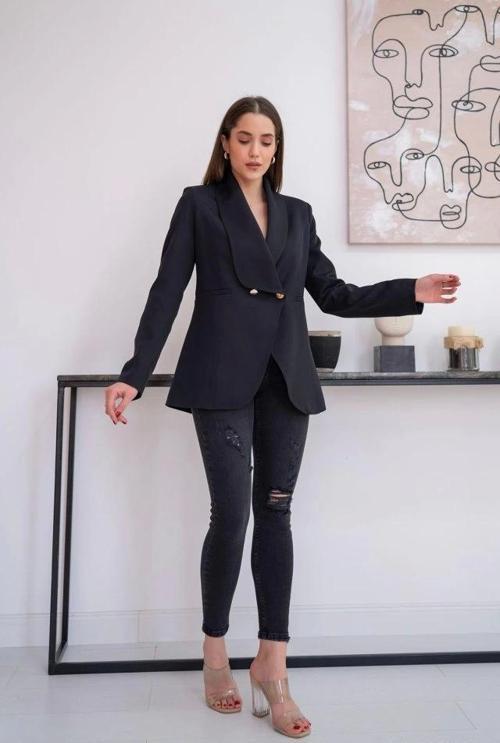 Siyah Blazer Ceket