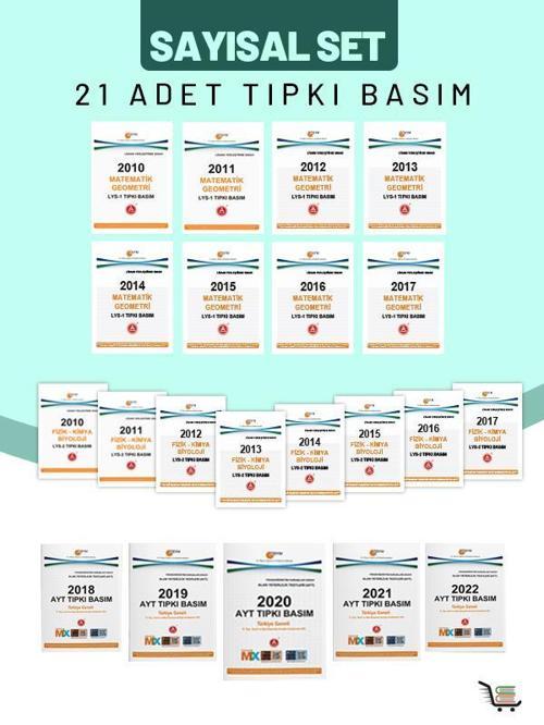 Sayısal Tıpkı Basım Seti Çıkmış Sorular 2010-2022 Arası Toplam 21 Eser