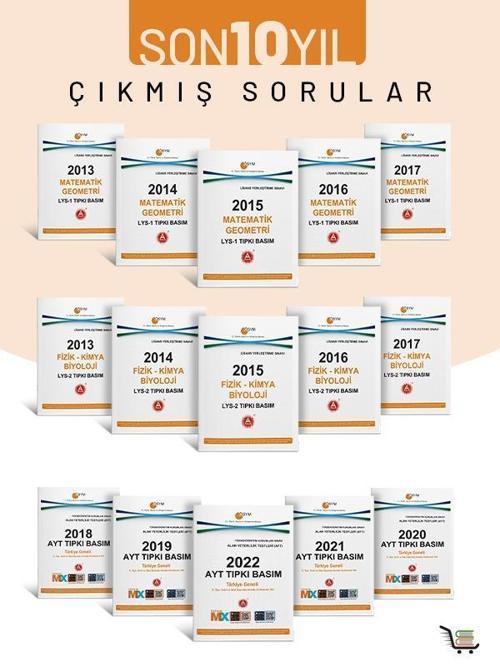 Son 10 Yıl AYT SAYISAL TIPKI BASIM SETİ