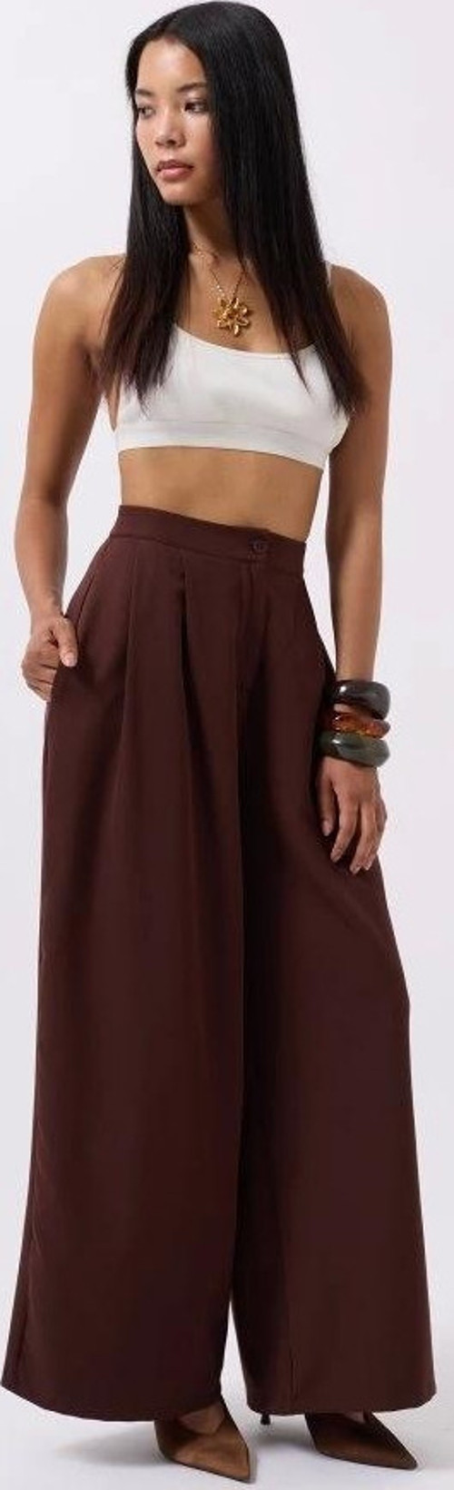 Casual Yüksek Bel Pantolon