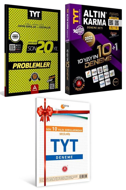 TYT Problemler Son 20 Yıl Soru ve Çözümleri + Altın Karma 2022 TYT 10+1 + Son 10 Yıl TYT Deneme