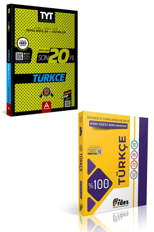 Tyt Türkçe Son 20 Yıl Soru Ve Çözümleri + Fides %100 Ösym Soru Tipleriyle Türkçe Konu Özetli Soru Bankası