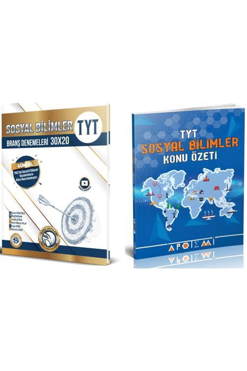 Apotemi Tyt Sosyal Bilimler Konu Özeti + Bilgi Sarmal Tyt 30 X 20 Branş Denemeleri 2 Li Set