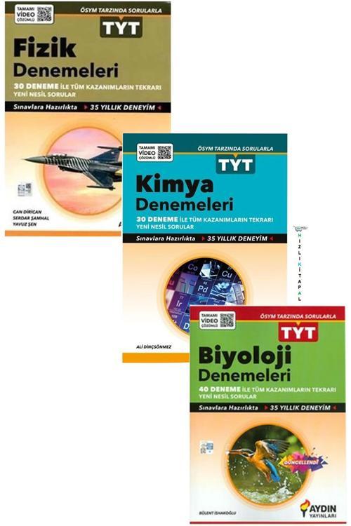Aydın Yayınları Tyt Fizik-Kimya-Biyoloji Deneme Seti