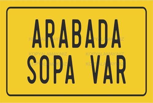 Arabada Sopa Var Komik Atarlı Sözler Kamyon Arkası Yazılar Duvar Yazıları Retro Ahşap Poster