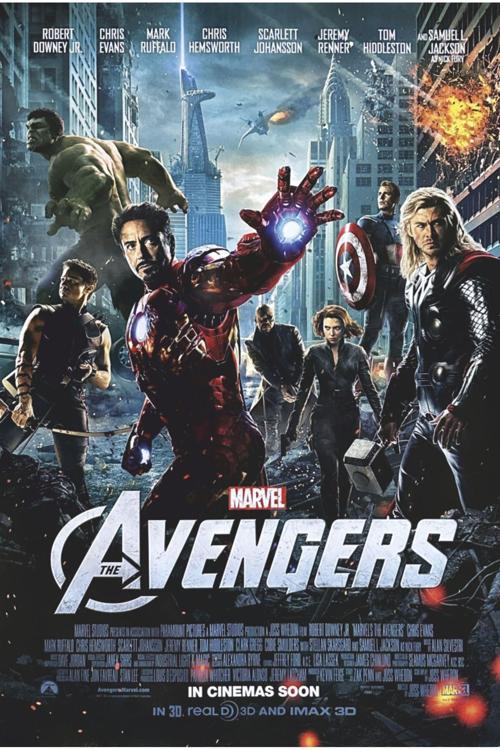 Marvel Avengers Film Karakterleri Sinema Retro Ahşap Poster
