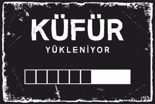 Küfür Yükleniyor Komik Sözler Retro Ahşap Poster