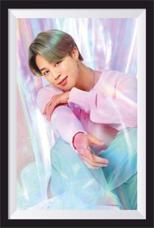 K-Pop Bts Çerçeve Görünümlü Ahşap Poster-19