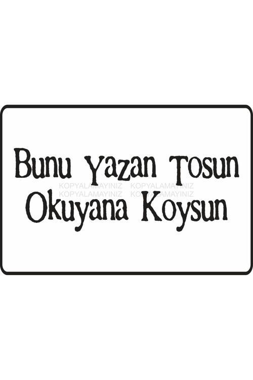 Bunu Okuyan Tosun Komik Sözler Duvar Yazıları Kamyon Arkası Sözler Retro Ahşap Poster Tablo