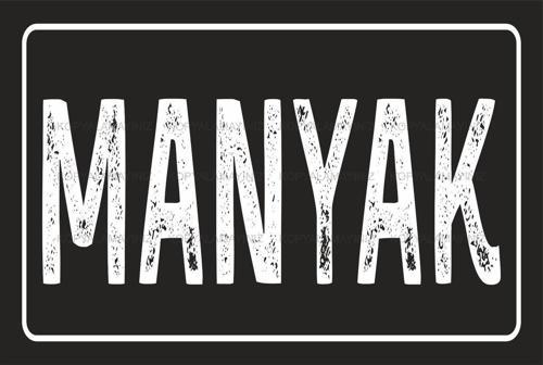 Manyak Tabela Pano Komik Sözler Ev Dekorasyon Tablo Retro Ahşap Poster