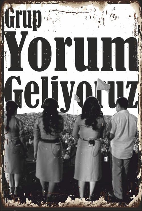 Grup Yorum Geliyoruz Devrimci Müzik Retro Ahşap Poster