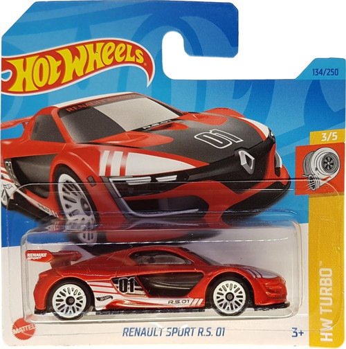- Renault Sport R.S. 01 - Hw Turbo 3/5 - Hkj38 - Short Card - Kırmızı - Mattel 2023