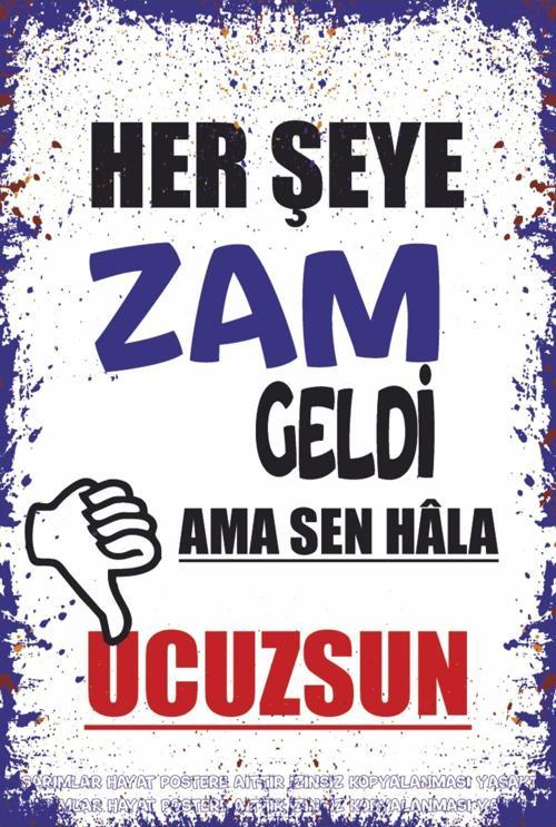 Sen Hala Ucuzsun Atarlı Komik Sözler Duvar Yazıları Kamyon Arkası Sözler Retro Ahşap Poster