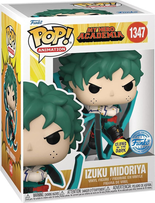 Pop! Animasyon: My Hero Academia – Deku Blackwhip Glow-In-The-Dark Px Vinil Figür