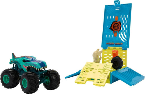 Monster Trucks 1:24 Mega Wrex'In Çarpışma Kafesi, 3 Yaş Ve Üzeri, Hnc29