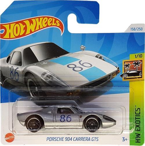 - Porsche 904 Carrera Gts - Hw Exotics 1/10 - Hry73 - Kısa Kart - Gümüş Metalik - Mattel