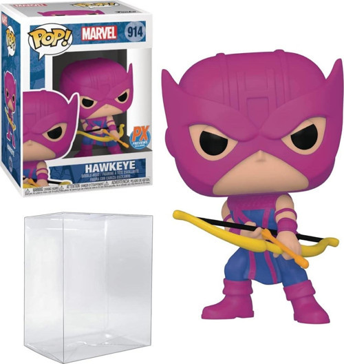 Pop! Marvel Klasik Hawkeye Vinil Figür Özel (Ekran Kutusunu Korumak Için Ecotek Koruyucu Kılıf