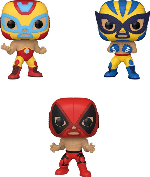 Marvel: Pop! Marvel Luchadores Collectors Set 2 - Iron Man, Wolverine, Deadpool
