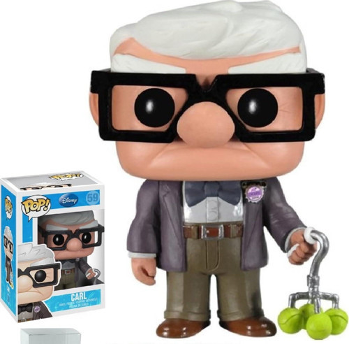 Pop! Disney Pixar Series 5: Up - Carl #59 Vinyl Figure (Bundled With Pop Box Protector Case)