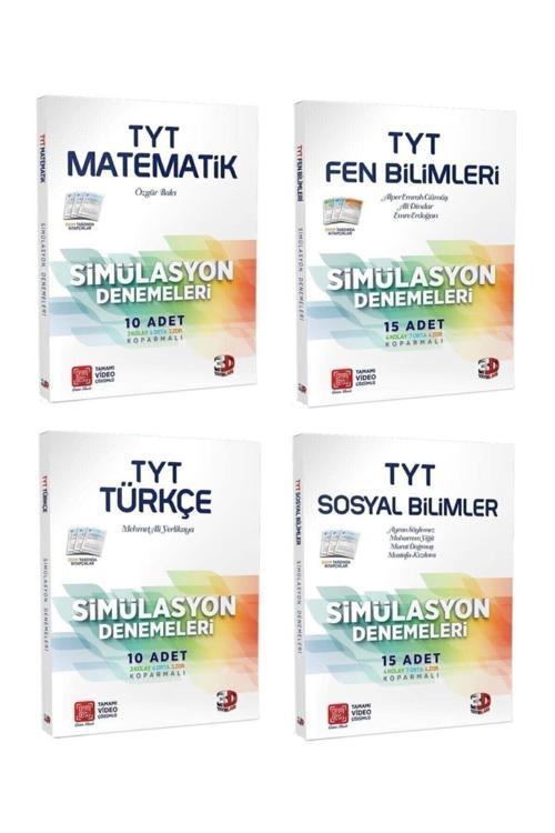 Çözüm Tyt 3d Matematik Fen Türkçe Sosyal Simülasyon Deneme Seti 4 Kitap