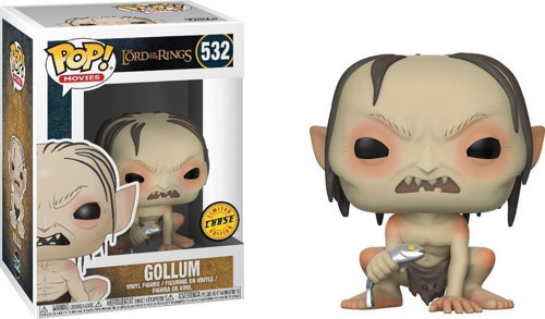 Gollum (Chase Sürümü): Yüzüklerin Efendisi X Pop! Filmler Vinil Figür Ve 1 Pet Plastik Grafik