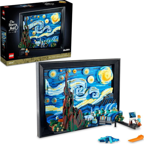 Ideas Vincent Van Gogh - Yıldızlı Gece 21333 Yetişkinler İçin İnşaat Seti (2316 Parça)