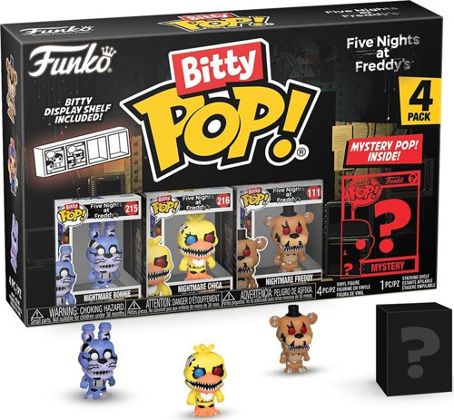Bitty Pop!: Five Nights At Freddy'S Mini Koleksiyon Oyuncakları 4'Lü Paket - Nightmare Bonnie,