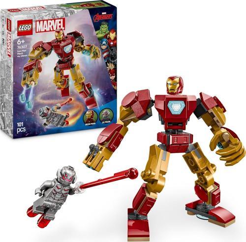 Marvel Iron Man Robotu, Ultron’A Karşı 76307-6 Yaş Ve Üzeri Süper Kahraman Sevenler Için Yaratı