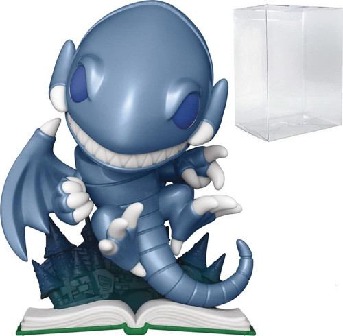 Pop Yu-Gi-Oh! - Mavi Gözlü Çizgi Ejderha (Mettalik) Funko Vinil Figür (Uyumlu Kutu Koruyucu Kılıf Il