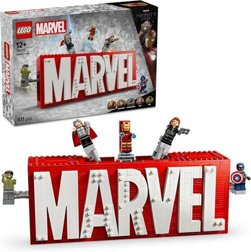 Marvel: Marvel Logosu Ve Minifigürleri 76313 - Süper Kahraman Sevenler Için Avengers Karakterle