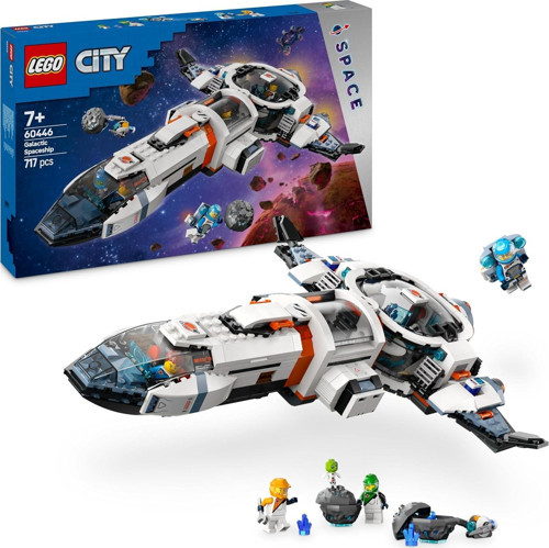 City Modüler Galaktik Uzay Gemisi 60446-7 Yaş Ve Üzeri Çocuklar İçin Astronot Ve Uzaylı Minifig