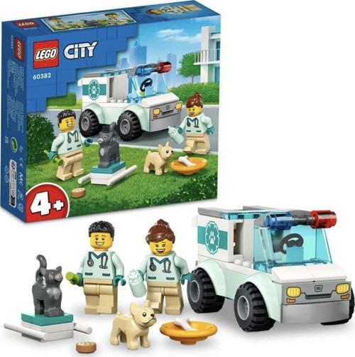 ® City Veteriner Kurtarma Aracı 60382-4 Yaş Ve Üzeri Çocuklar Için Evcil Hayvanlı Oyuncak Yapım