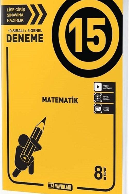 HIZ 8. SNF MATEMATİK DENEME 15 Lİ