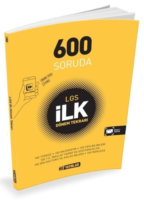 Hız Yayınları 600 Soruda Lgs Ilk Dönem Tekrarı