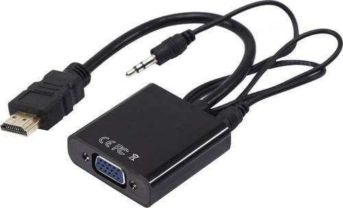 HDMI TO VGA ÇEVİRİCİ ADAPTÖR SES ÇIKIŞLI KUTULU  GO50607457520