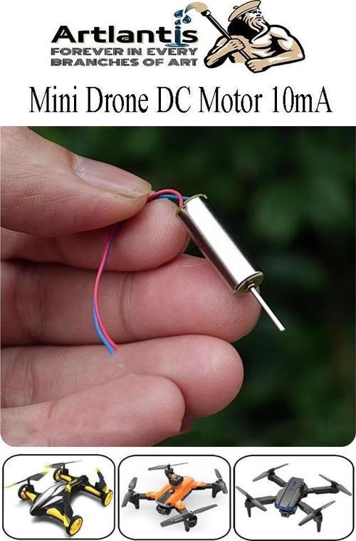 Drone Motoru Yüksek Hızlı 1 Adet Çekirdeksiz Dc Dron Motoru Güçlü Deney Okul Helikopter Uçak Mini Drone Motoru