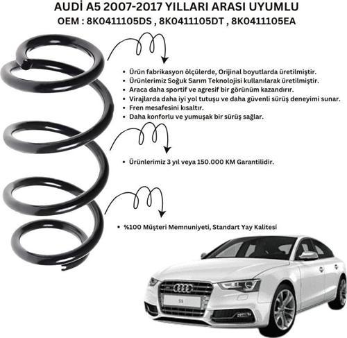 ST102003F - 2007-2017 Audi A5 Ön Helezon Yay Takımı (2 Adet)