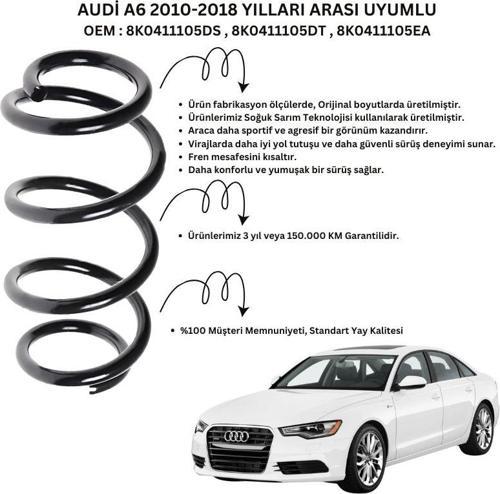 ST102003F - 2010-2018 Audi A6 Ön Helezon Yay Takımı (2 Adet)