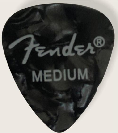 Premium 351 Shape Celluloid Picks Black Moto Medium Pena - 1 Adet