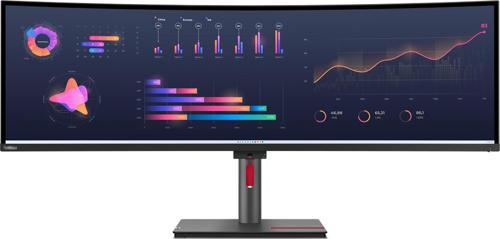 ThinkVision P49w-30 63DBRAT1TK 49" 60Hz 4Ms HDMI+DP+USB-C+RJ45 HDR UW-DQHD IPS Pivot Curved Vesa Monitör