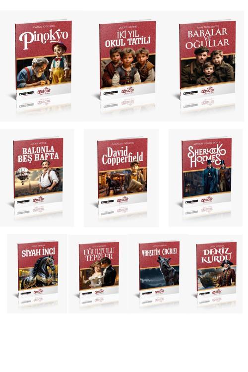 Oscar Yayınları Dünya Çocuk Kılasikikleri 10 Set Dünya Edebiyatı